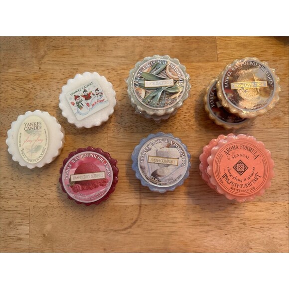 New Yankee Candle Tarts Mixed Scents Lot 10 Jack Frost Sage Citrus Apple Crisp - Picture 1 of 4